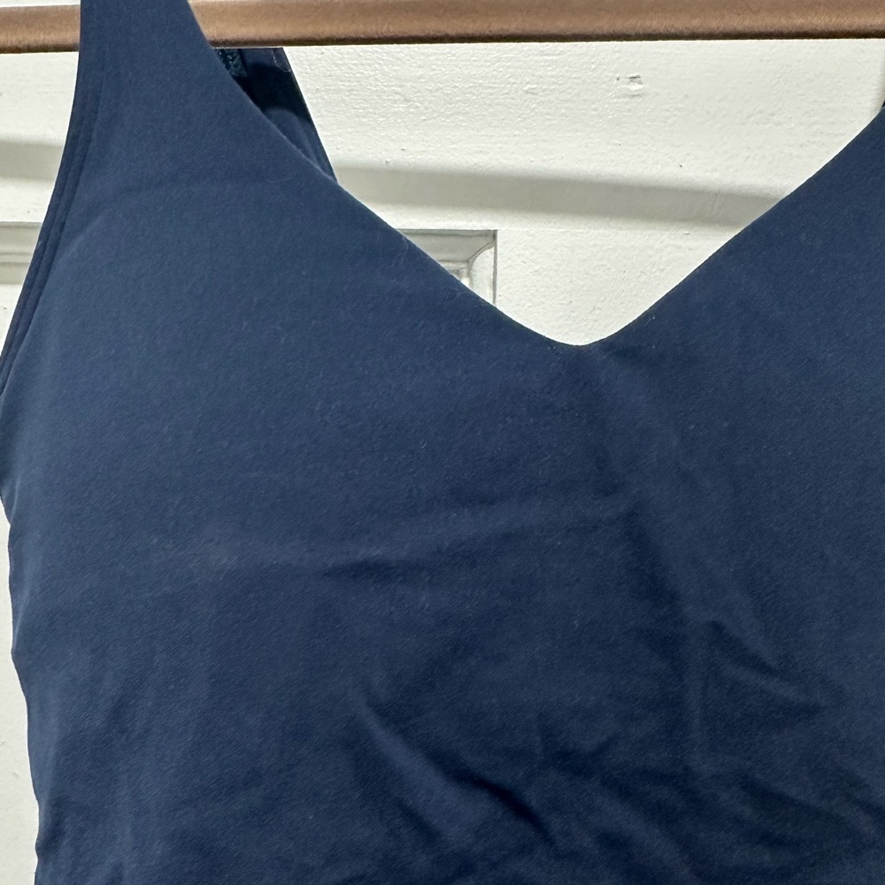 Lululemon Navy Blue Align Tank Top Size 6 EUC w/ Padding - Picture 3 of 6
